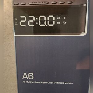 Black A6 Multifunctional Alarm Clock Radio